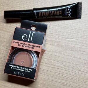 e.l.f. Putty Eye Brightener Tan/Deep & NYX Ultimate Primer Deep Bundle NEW